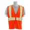 Erb Safety Safety Vest, Flame Retardant Treated, Class 2, S195C, Hi-Viz Orng, 3XL 64731